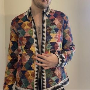 Topman Navajo patchwork jacket